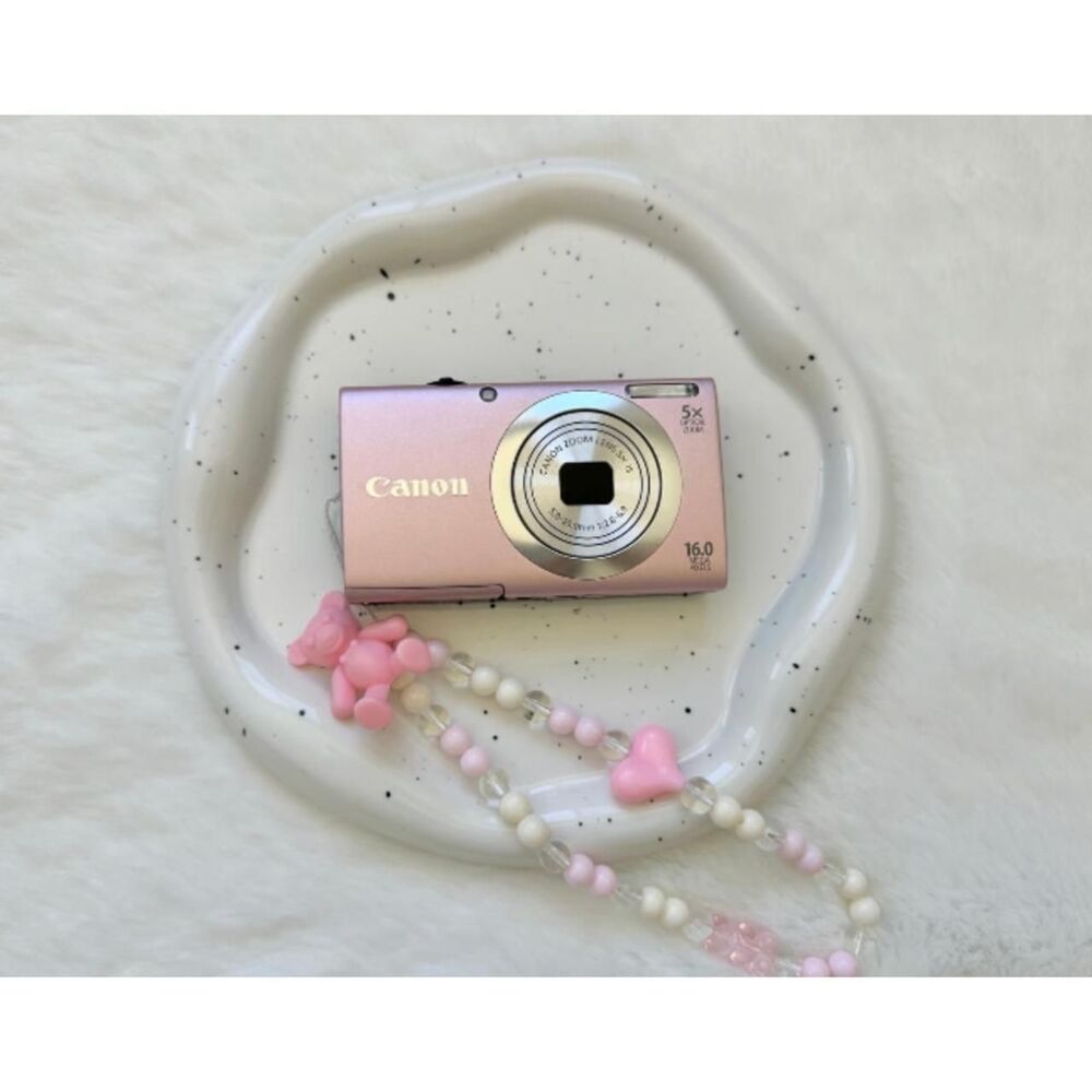 Canon Pink and White Cameras-and-accessories